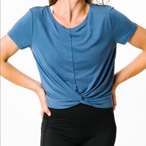 Zyia Calm Blue Swirl In The Front T